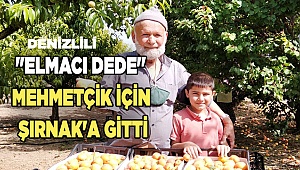 "Elmacı Dede" Mehmetçiğe kayısı dağıtmak için Denizli'den Şırnak'a gitti
