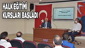 Halk Eğitimi Merkezleri Kursları Başladı