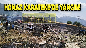 Honaz Karateke'de yangın!
