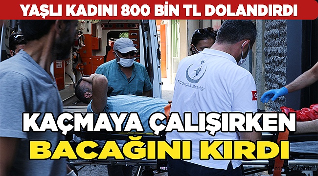 Kaldığı daireden aşağıya atladı, kaçamadı