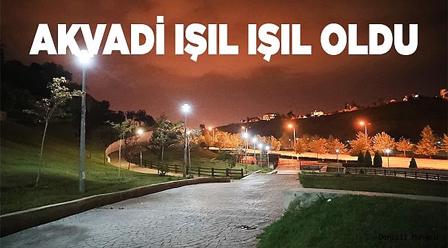 PAMUKKALE BELEDİYESİ AKVADİ PARKI’NI AYDINLATTI