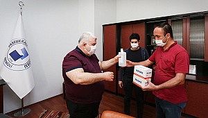 PAÜ, yeni normal döneme de dezenfektan ve maske dağıtımı ile başladı