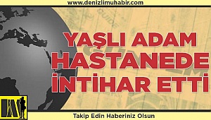 Yaşlı adam hastanede intihar etti