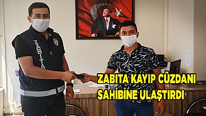 Zabıta kayıp cüzdanı sahibine ulaştırdı