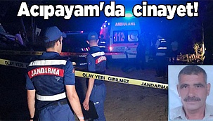 Acıpayam'da  cinayet!