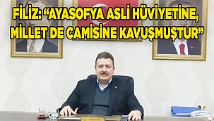 Ayasofya asli hüviyetine, millet de camisine kavuşmuştur