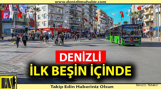Denizli, en az vaka görülen iller arasında