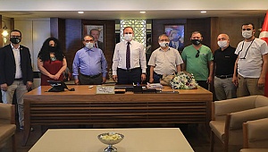 BAŞKAN ÖRKİ GAZETECİLERİ AĞIRLADI