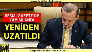 CUMHURBAŞKANI İMZASIYLA YAYIMLANDI