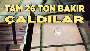 Denizli'de 26 ton saf bakırı çalan  2 kişi yakalandı