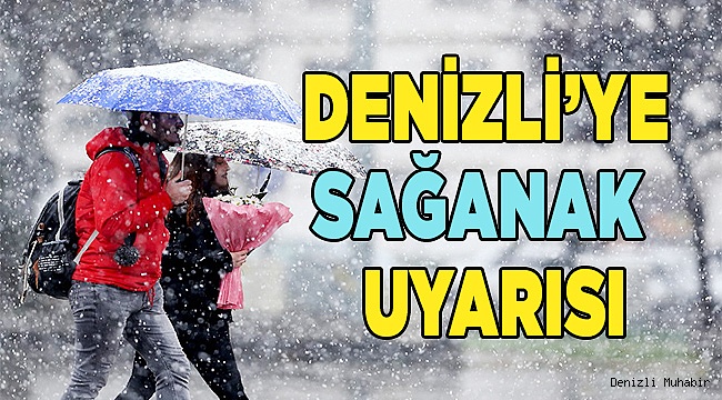 Denizli için sağanak yağış uyarısı
