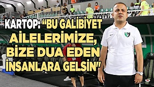 Kartop: "İnancımız sayesinde 3 puanı hanemize yazdırdık"