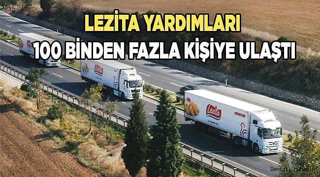 Lezita yardımları 100 binden fazla kişiye ulaştı