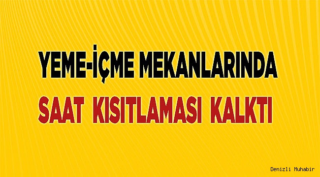 Lokanta, cafe ve kahvelerde normal çalışmaya dönülüyor