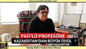 PAÜ'lü Profesöre Kazakistan’dan Büyük Ödül