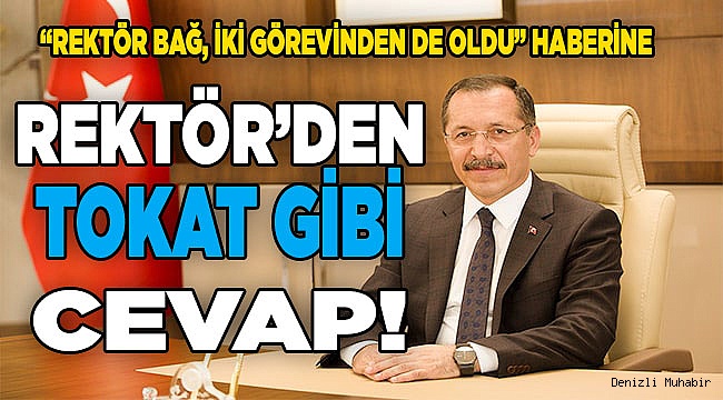 Rektör Bağ, yaşananların içyüzünü anlattı