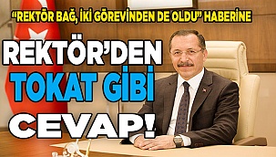Rektör Bağ, yaşananların içyüzünü anlattı