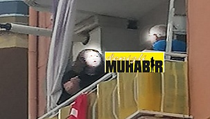 Babasını balkonda rehin aldı
