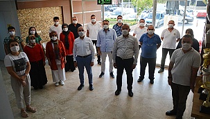 Başkan Özbaş, belediye personeli ile bayramlaştı