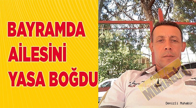 Bayramda kendini astı