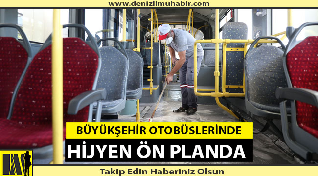 Büyükşehir Otobüslerinde Hijyen Ön Planda