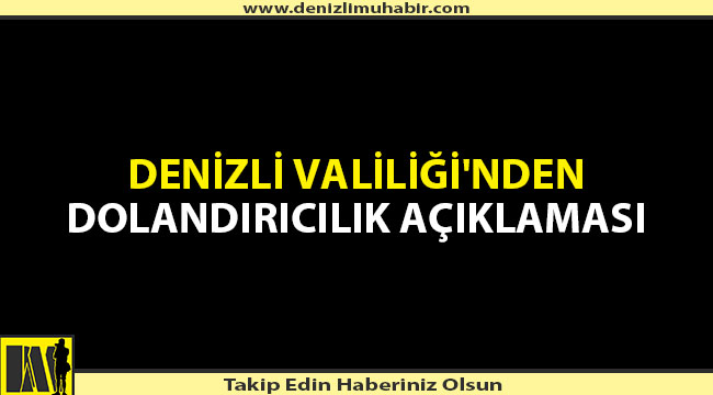 Denizli'de 'Covid-19' Dolandırıcılığı