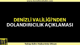 Denizli'de 'Covid-19' Dolandırıcılığı