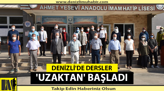 Denizli'de ilk ders zili çaldı