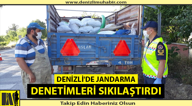 Denizli'de kazaları önlemek için jandarma denetimi