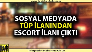 Denizli'de sahte hesapla escort ilanı