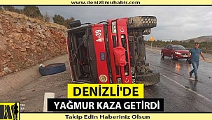 Denizli'de Tavas Kavşağı'nda Kaza