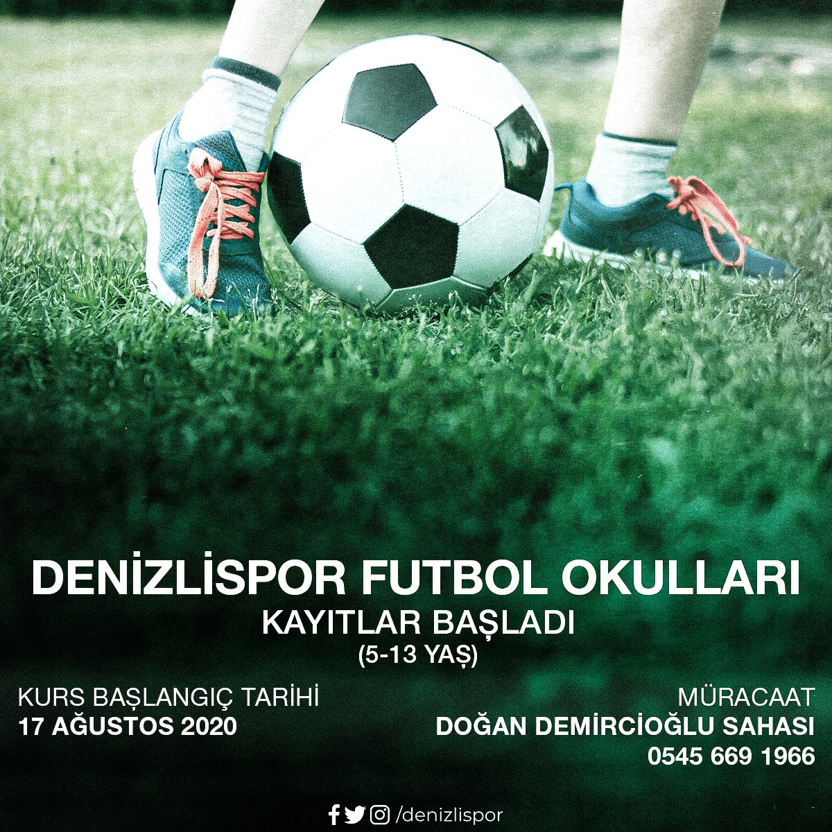 Denizlispor Futbol Okulları Kayıtları Başladı
