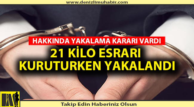 Jandarma Baskınında 21 Kilo Esrar Ele Geçirildi