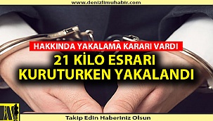Jandarma Baskınında 21 Kilo Esrar Ele Geçirildi