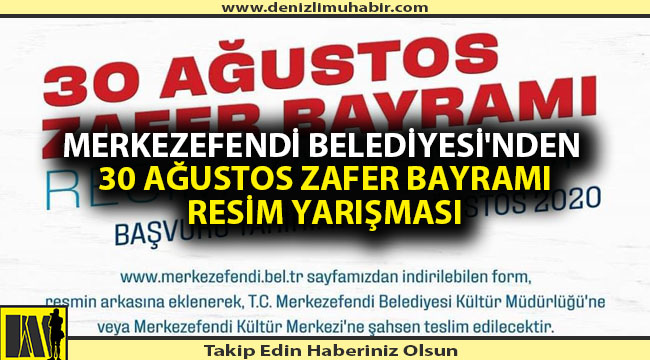 Merkezefendi Belediyesi'nden 30 Ağustos Zafer Bayramı Resim Yarışması
