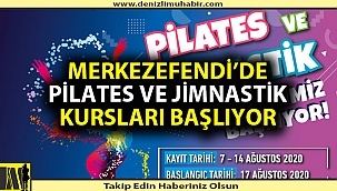 PİLATES VE JİMNASTİK KURSLARI BAŞLIYOR