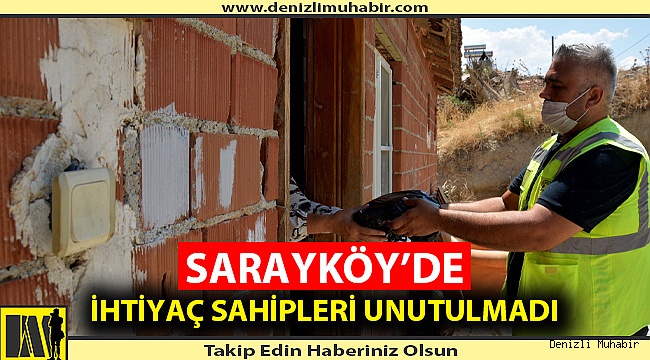 SARAYKÖY’DE İHTİYAÇ SAHİPLERİ UNUTULMADI