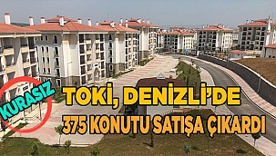 TOKİ, Denizli’de 375 konutu satışa çıkardı