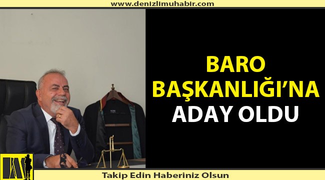 Adnan Demirdöğer Baro’ya Aday Oluyor