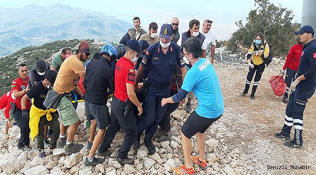 Babadağ'da yamaç paraşütü kazası: 2 yaralı