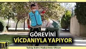 Belediye çalışanından gönüllerde taht kuran davranış