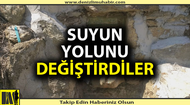 Buldan’da asırlık çeşme susuz kaldı