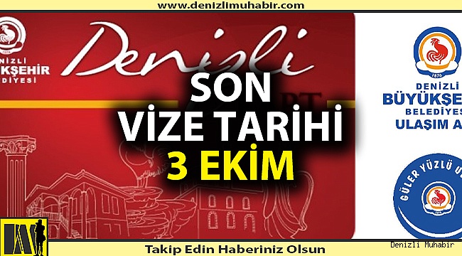 Büyükşehir'den Denizli Öğrenci Kart’ta vize uyarısı