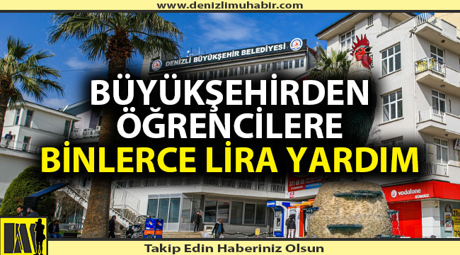Büyükşehirden öğrencilere binlerce lira yardım
