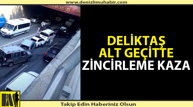 Denizli'de 9 araçlı zincirleme trafik kazası