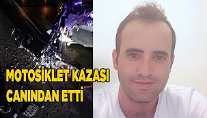 Denizli'de  duran araca çarpan motosiklet sürücüsü hayatını kaybetti