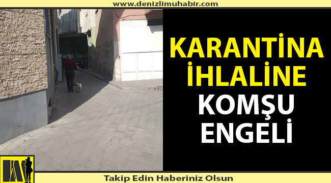 Denizli'de hasta karantinadan kaçıp köpeğini gezdirdi