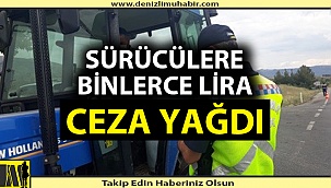 Denizli'de jandarma hatalı sürücüyü affetmiyor