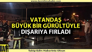Denizli'de köprüye takılan çekici paniğe neden oldu