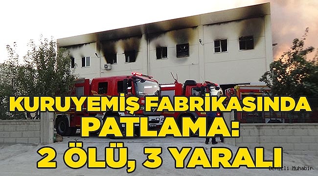 Denizli'de kuruyemiş fabrikasında patlama: 2 ölü, 3 yaralı